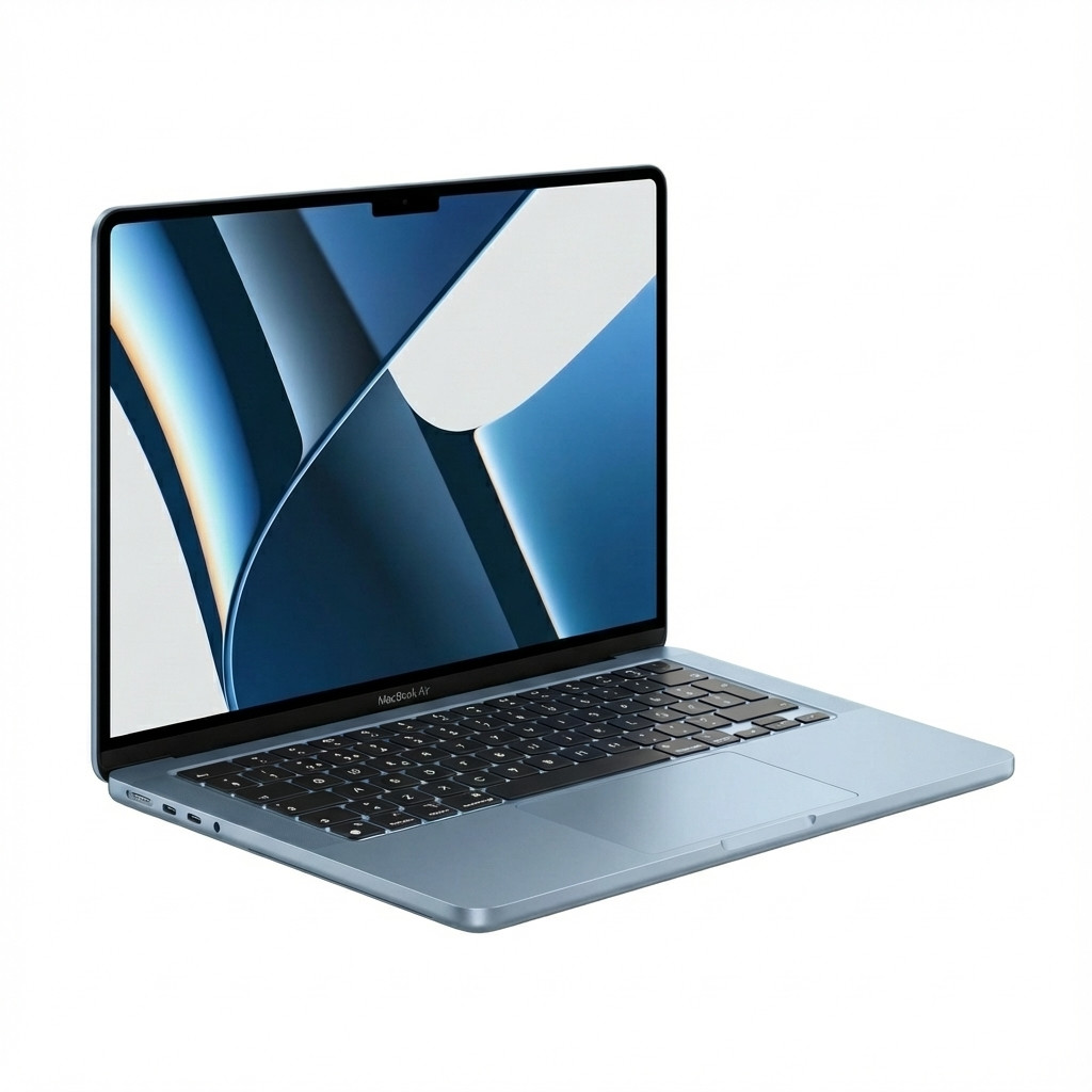 Macbook air 15. 3" 2025 m4/32/1tb ssd 10c gpu himmelblau bto komponentko