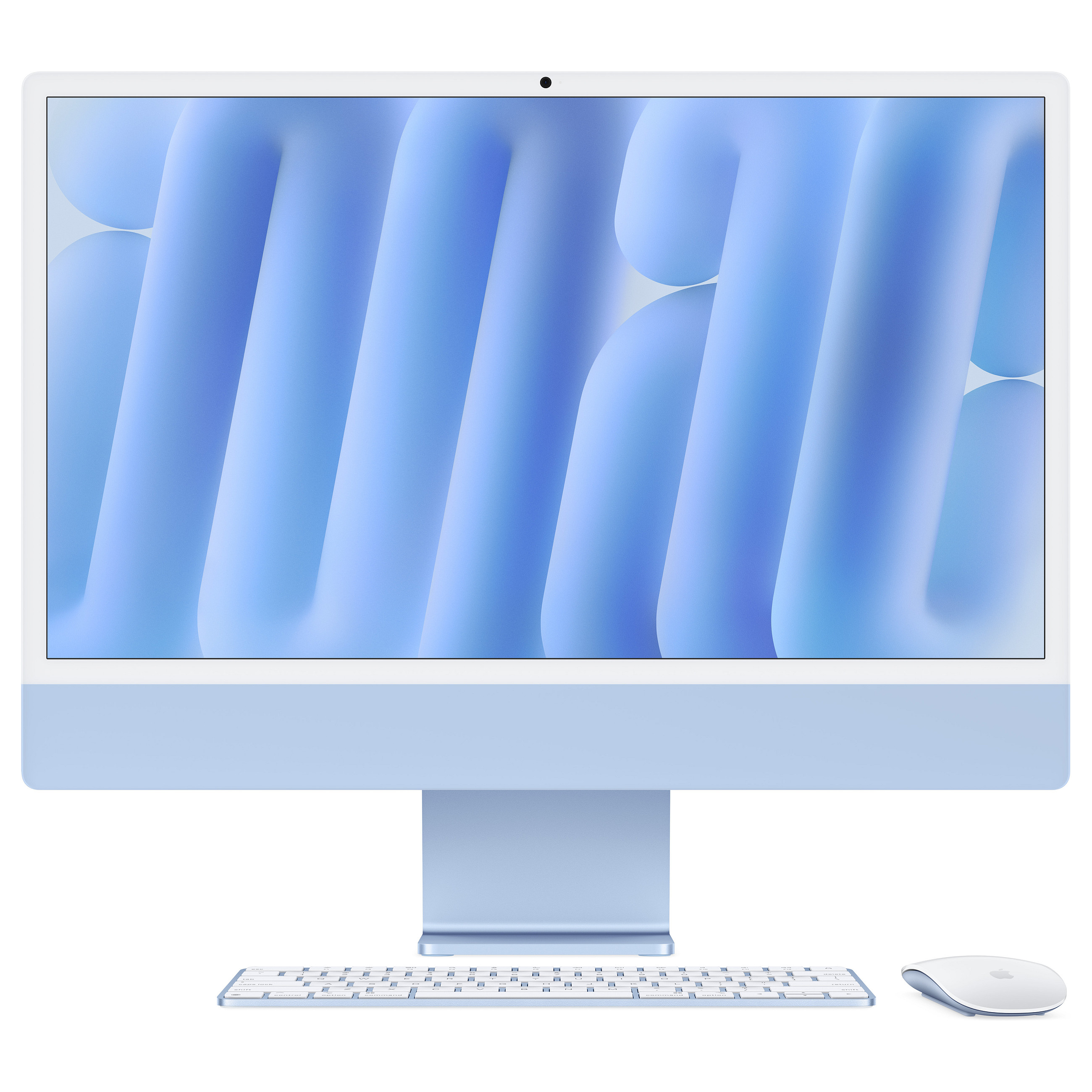 Apple 24-inch imac with retina 4. 5k display: apple m4 chip with 8-core cpu and 8-core gpu, 16gb, 256gb ssd - blue komponentko