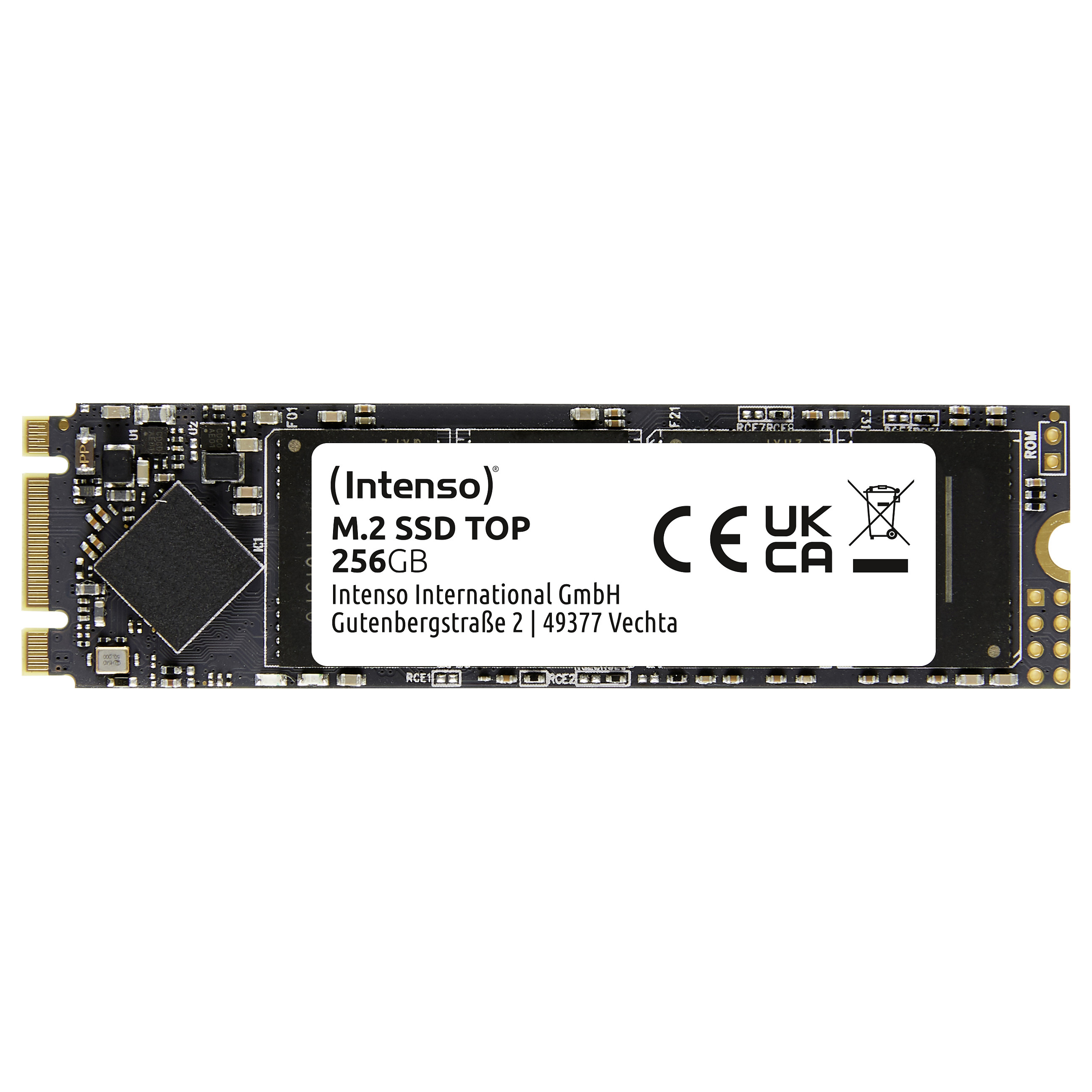 Intenso top 3832440 | 256gb | m. 2 2280 | sata iii | do 520/400 mb/s | ssd disk