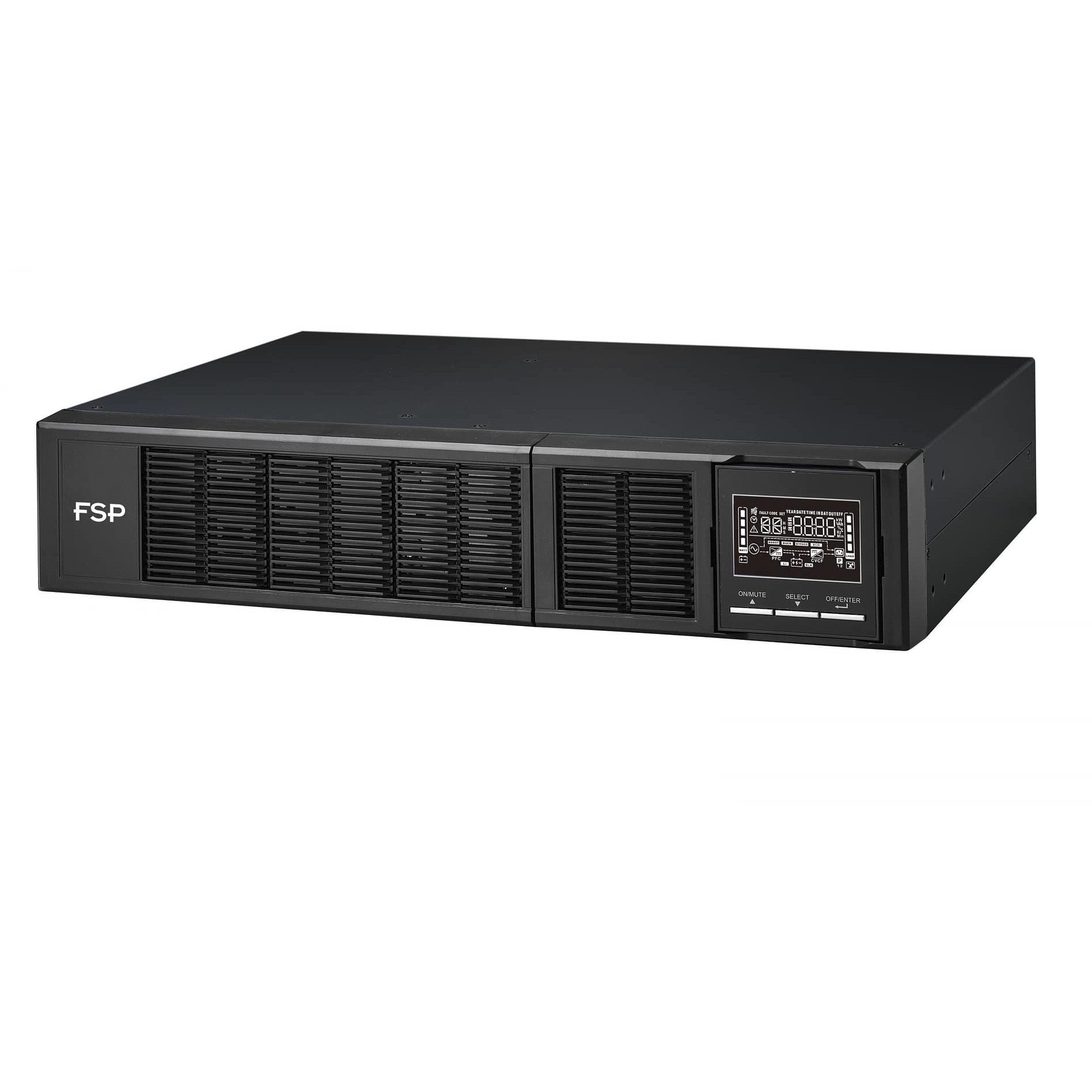 FSP Clippers RT 2K Rack / Tower Online UPS 2000VA 2000W 4x12V / 9AH Batterie