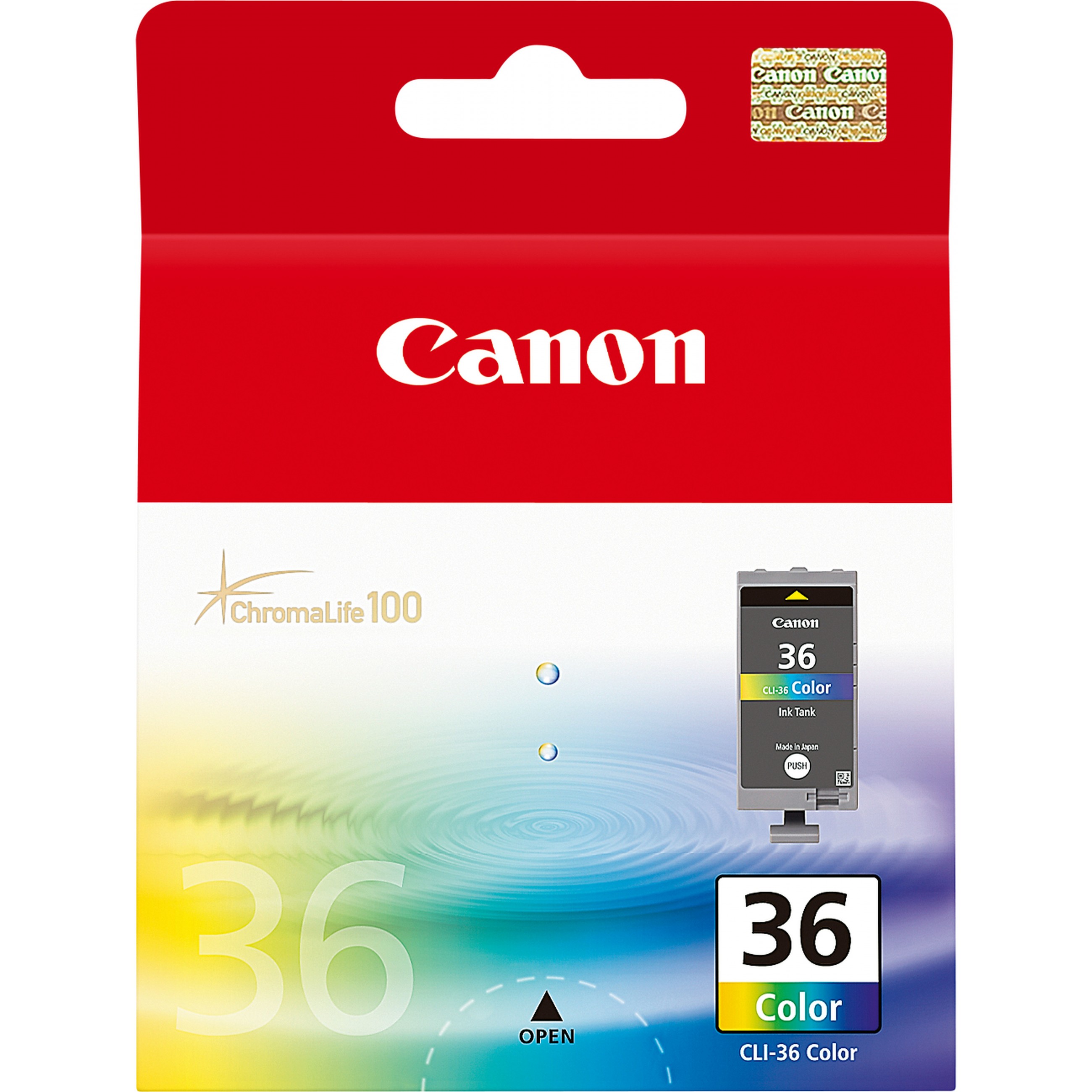 Canon Tinte CLI-36 1511B001 Color bis zu 249 Seiten gemäß ISO / IEC 24711