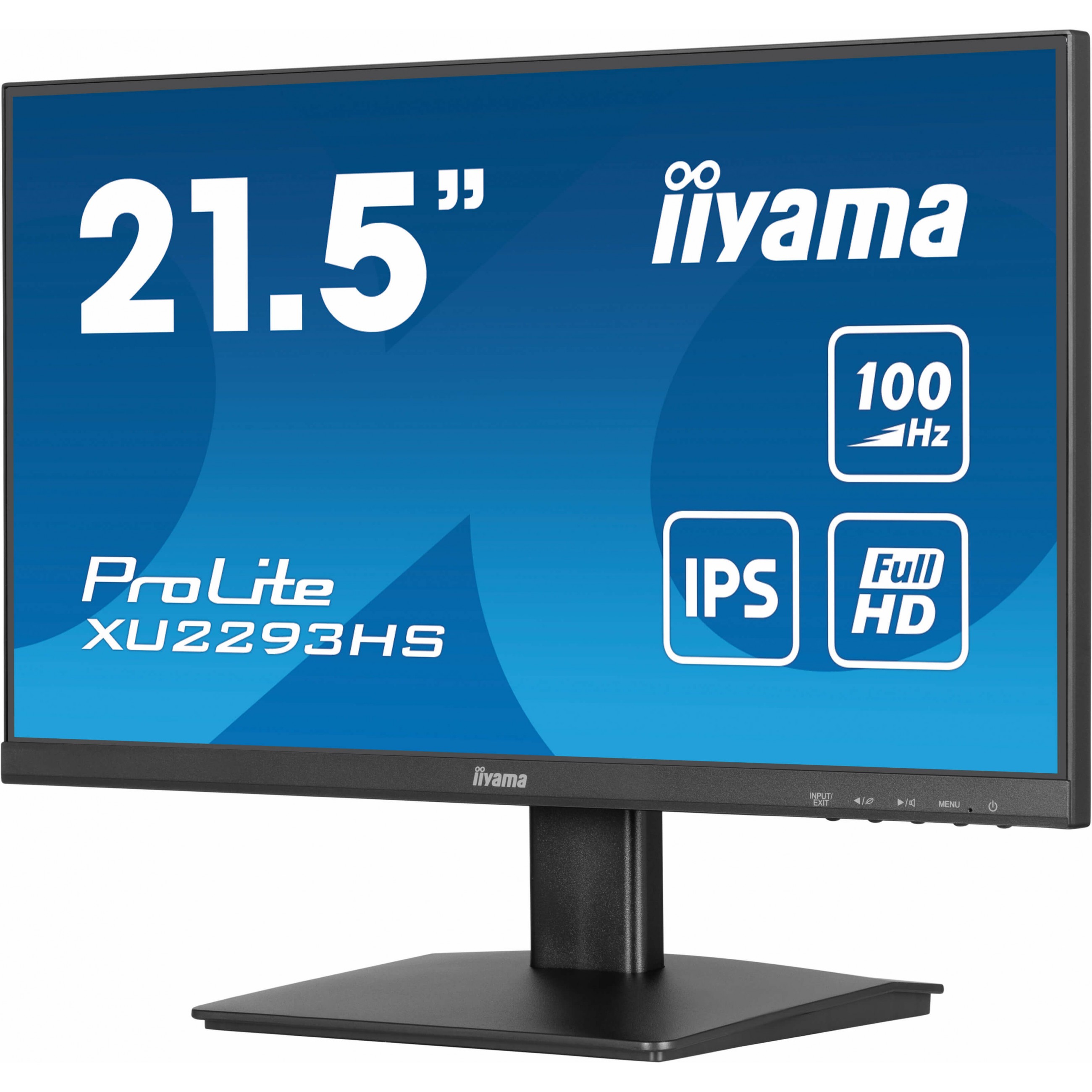 55,9cm / 22" (1920x1080) Iiyama ProLite XU2293HS-B6 16:9 FHD IPS 1ms 100Hz HDMI DP Speaker Black