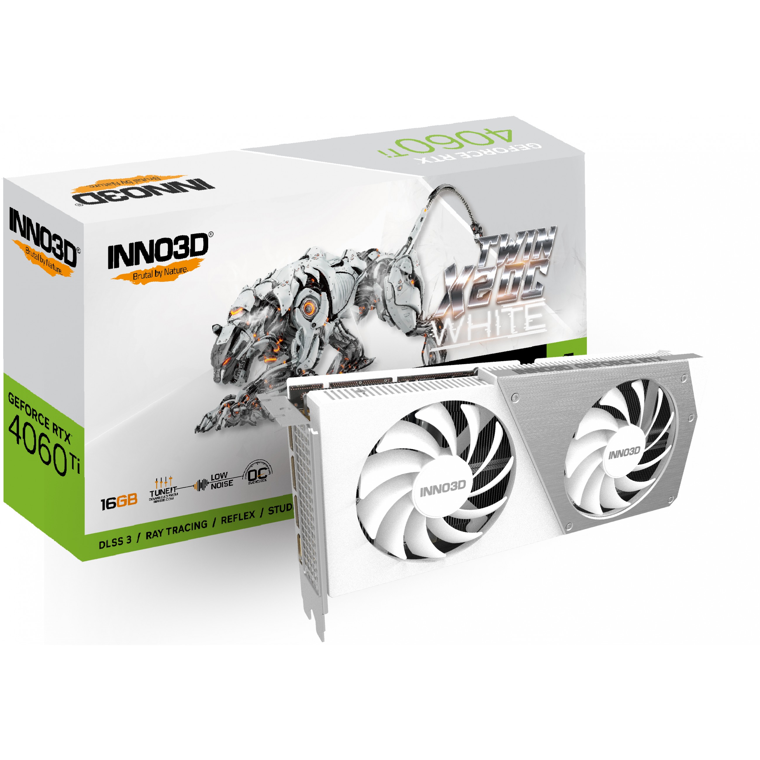 RTX 4060 Ti 16GB Inno3D Twin X2 OC White GDDR6