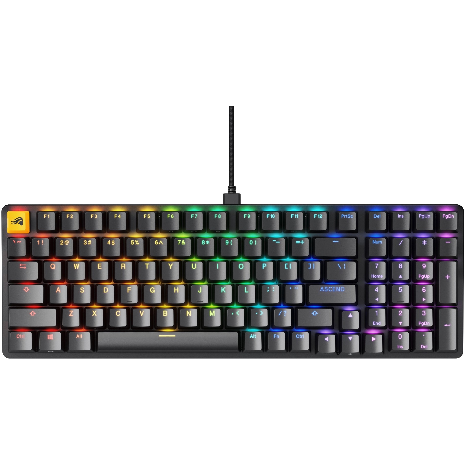 Glorious Gaming Keyboard GMMK 2 Fullsize 96% QWERTZ Glorious Fox Linear Switches black