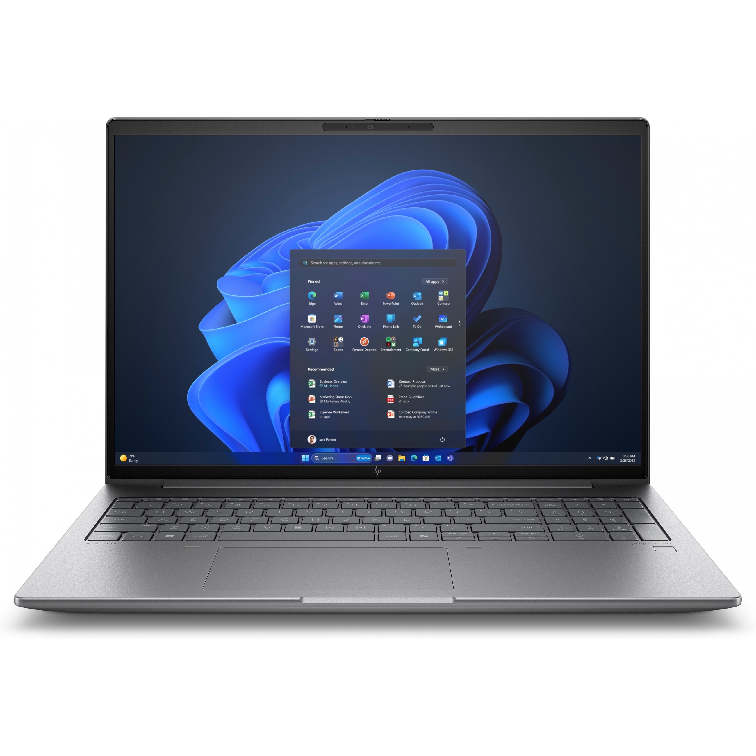 HP ZBook Power 16 G11A AMD Ryzen 7 PRO 8845HS 40,64cm 16inch WQXGA 32GB 1TB / SSD NVIDIA RTX 2000 8GB W11P 3J Gar (DE)