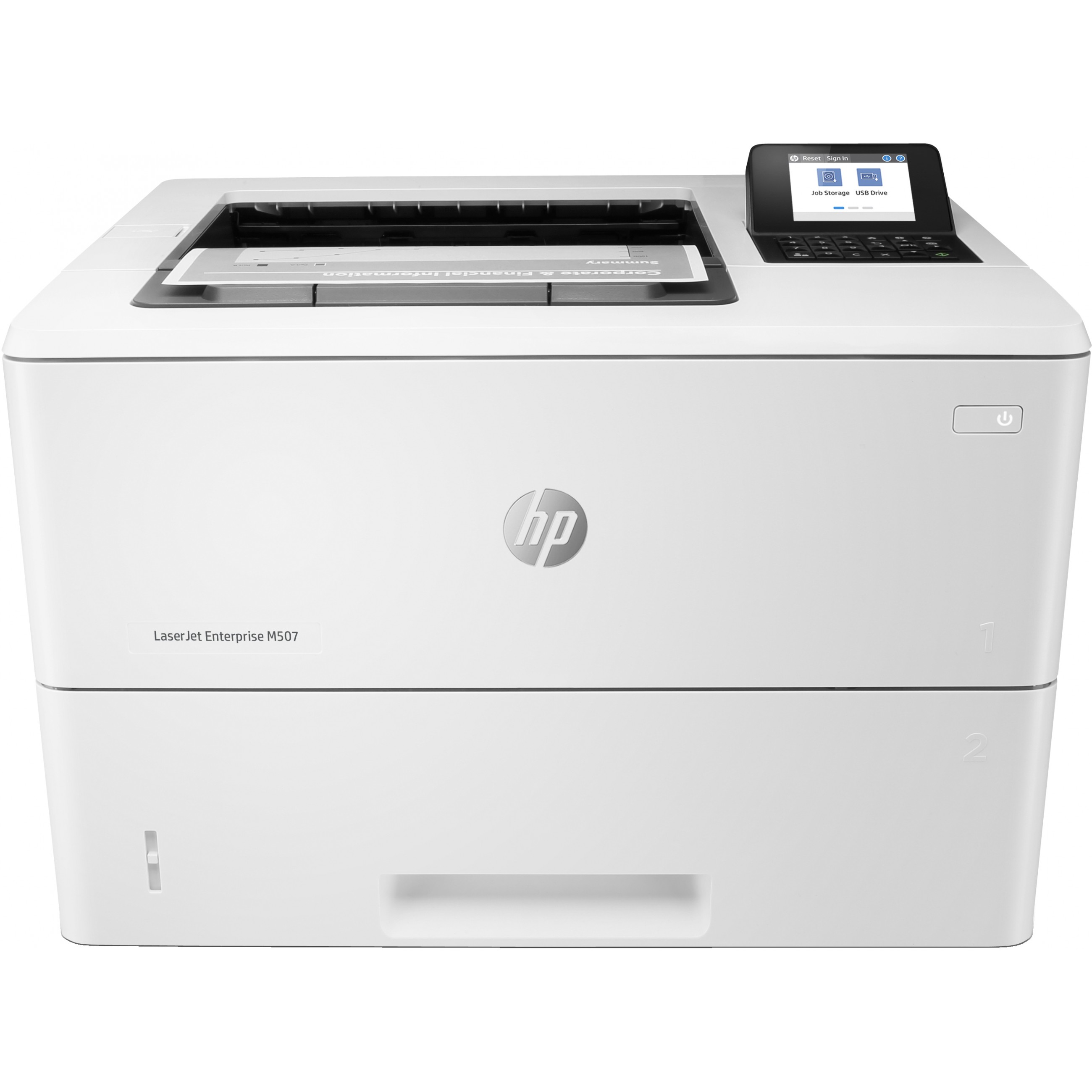 L HP LaserJet Enterprise M507dn S / W-Laserdrucker 43 S. / Min. LAN Duplex