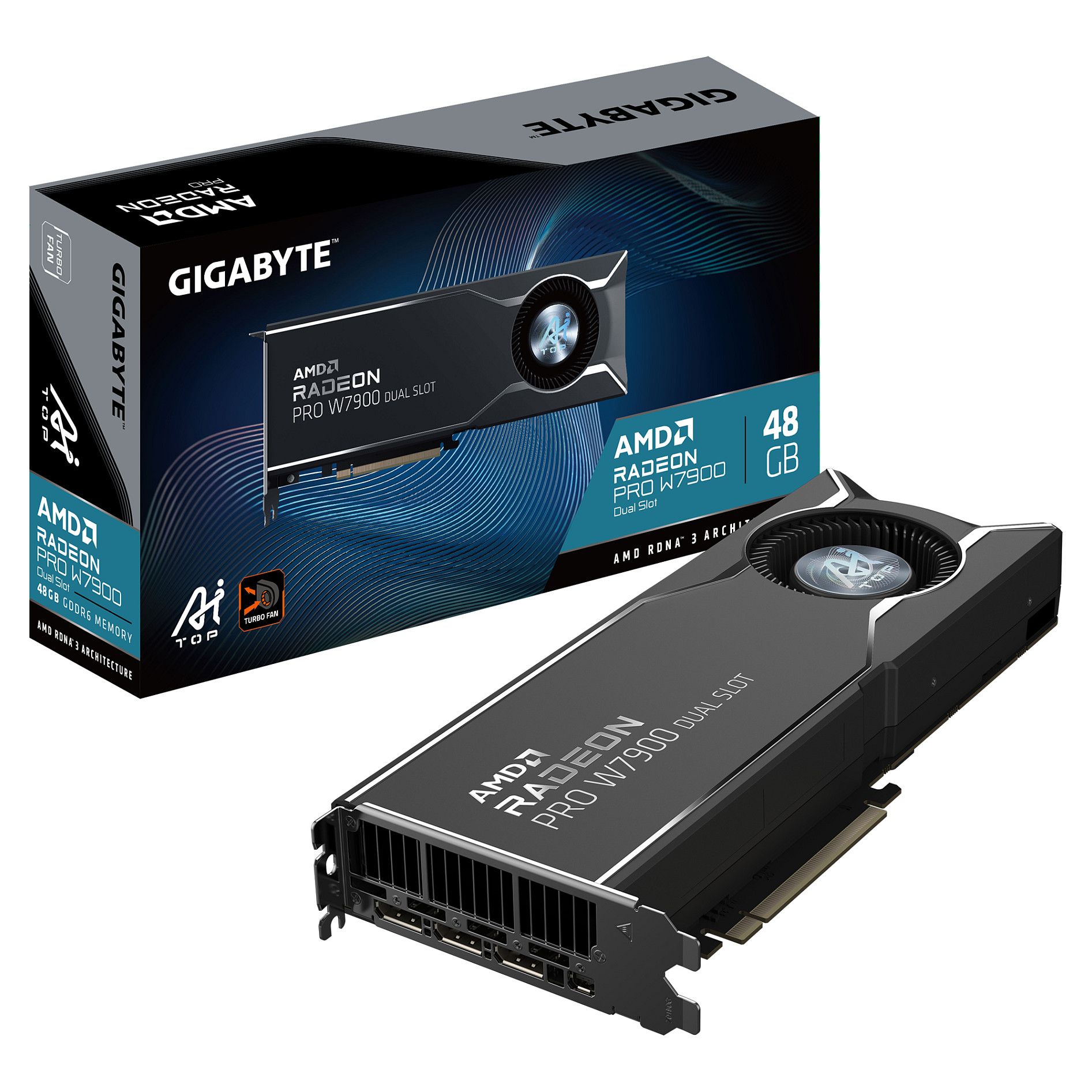Gigabyte Radeon Pro W7900 AI TOP 48GB GDDR6 DP 3xMini DP KOSATEC