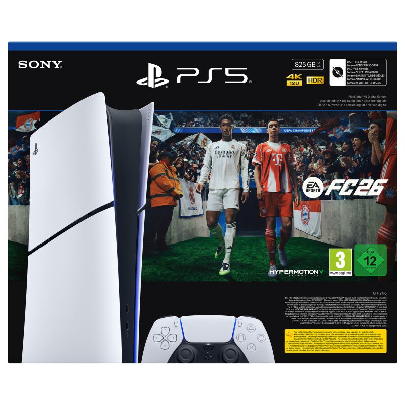 SONY Sony PlayStation 5 Slim Digital Edition 825GB EA SPORTS FC 26 Bundle