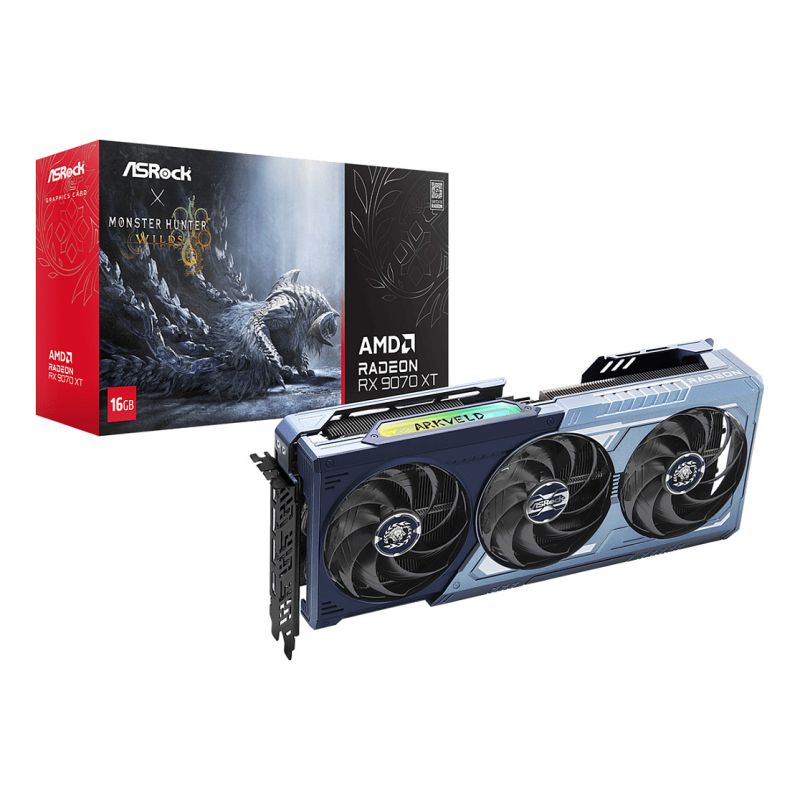 RX 9070XT 16GB ASRock Monster Hunter Wilds Edition GDDR6 3Fan