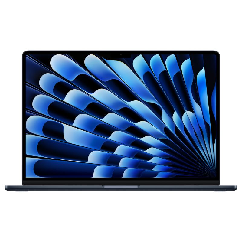 MacBook Air 15": Apple M4 chip with 10-core CPU and 10-core GPU, 16GB, 512GB SSD - Midnight